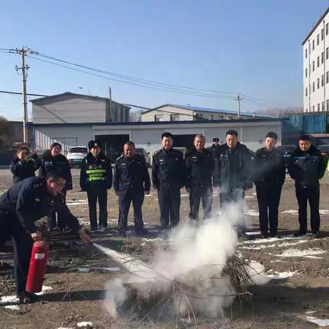 九大队合心治超站消防应急演练