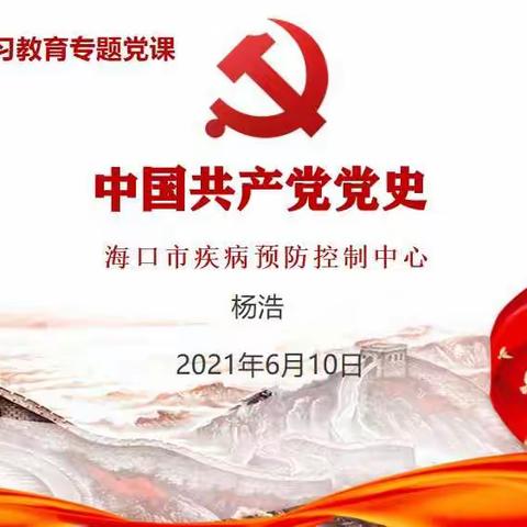 市疾控中心第二党支部开展学习党史支部书记讲党课活动