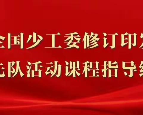 学习纲要沐春风  高举队旗跟党走——王村中学组织开展《少先队活动课程指导纲要》专题学习活动