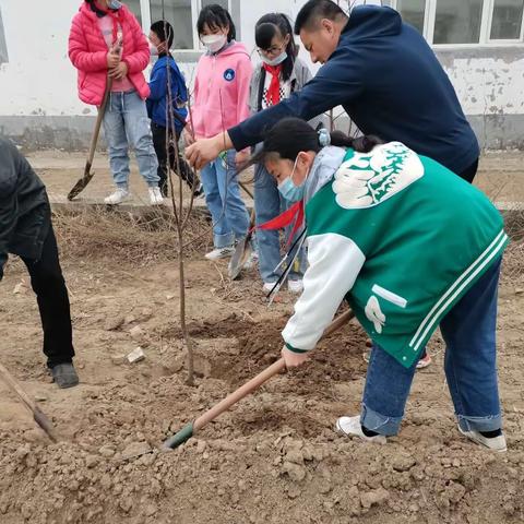 种下希望，绿动春天——辽河农场学校师生植树活动