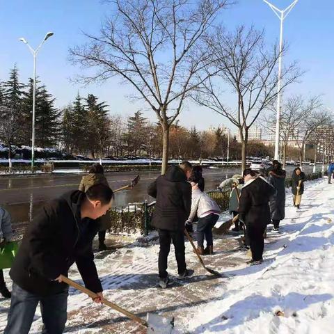 市水利局：组织干部职工开展扫雪除冰活动