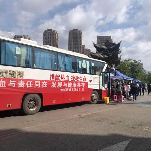 东湖社区联合“大党委”成员单位开展“无偿献血”主题党日活动——青春热血！献礼建团100年