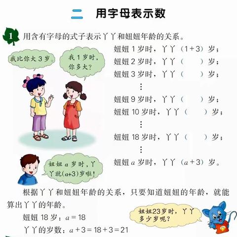 四年级数学下册---第二单元  2.1 用字母表示数量关系