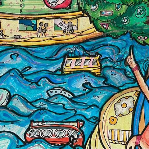 “童心畅想，创绘未来”                               科幻画评比活动