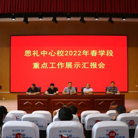 思礼中心校2022年春学段重点工作展示汇报会如期举行