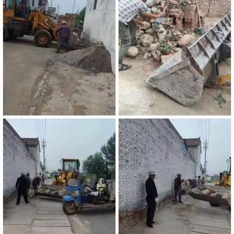 清理垃圾，美化人居环境