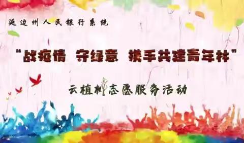 延边州中心支行组织开展“战疫情 守绿意 携手共建青年林”云植树绿色生活倡导活动