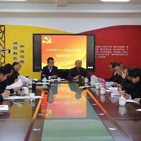 中共研和中心小学党总支召开2018年组织生活会