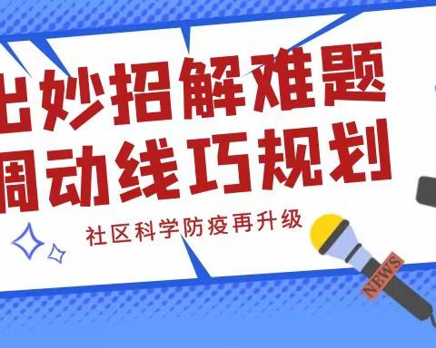 出妙招解难题，调动线巧规划 建设集团志愿者助力社区科学防疫再升级