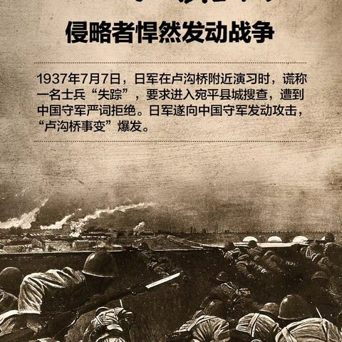 “七七事变”85周年，这一天，永不敢忘！