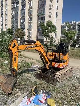 进口洋马20挖机带底盘伸缩