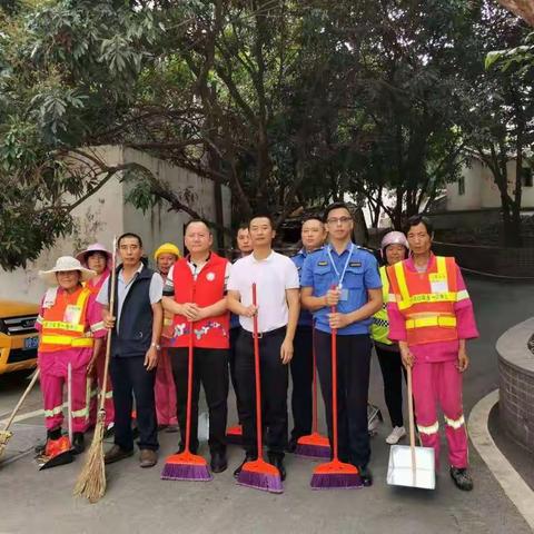 光明街道开展环境清洁日活动