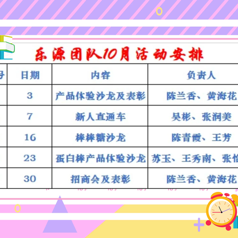 精钻系统乐源团队10月活动