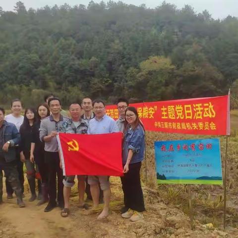 开荒田  庆丰收  保粮安 ——市财政局机关第三党支部开展秋收主题党日活动