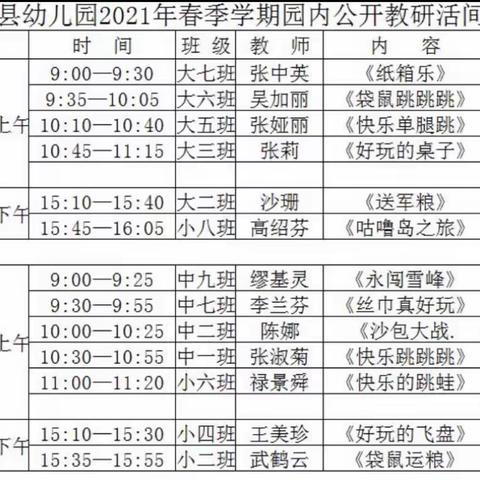 以研促教展风采，示范引领共发展——禄劝县幼儿园2021春季学期公开教研活动观摩研讨