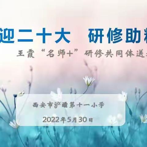 研修并举 学思同行——王霞“名师＋”研修共同体送教送培活动