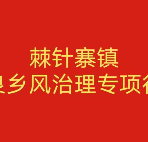 棘针寨镇邓二庄村不良乡风治理典型案例