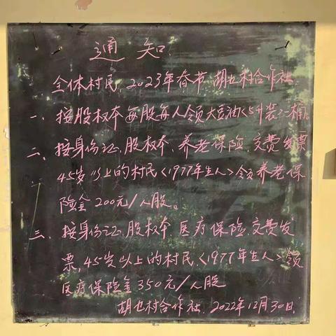 为民谋福利    欢乐迎新春——胡乜村为村民发放春节福利