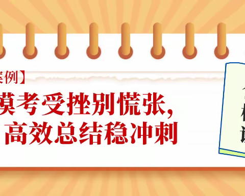 【咨询案例】模考受挫别慌张，高效总结稳冲刺