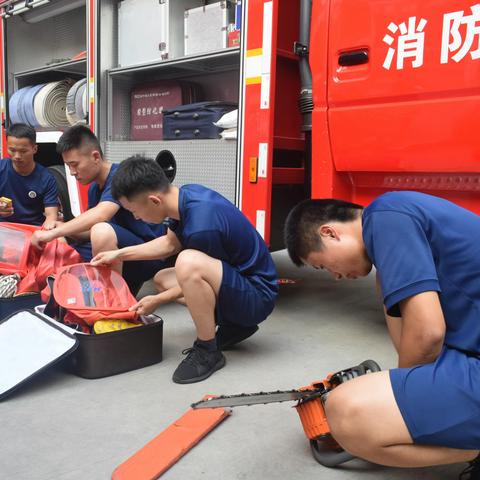 【特勤大队】丛台北路消防救援站组织开展器材装备大检查活动