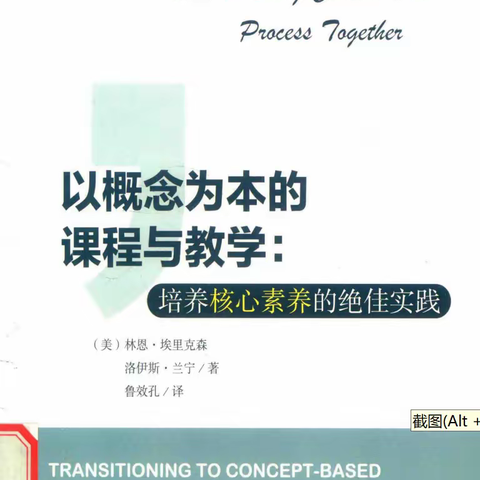 山东省特级教师工作坊临沂群组、临沂市高守宁名师工作室大概念理论研读——《以概念为本的课程与教学》