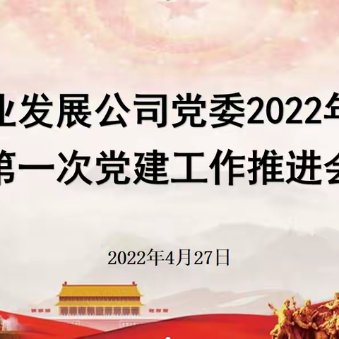 实业发展公司党委召开2022年第一次 党建工作推进会