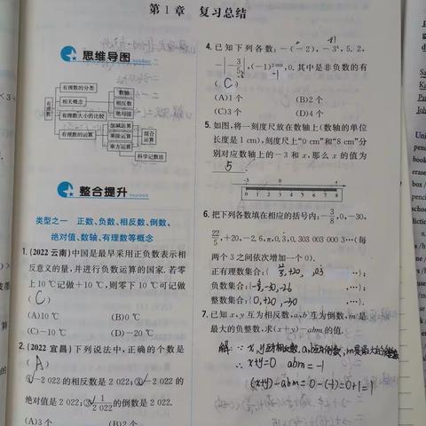 许梦洁10月2日的数学 思政 历史 地理作业