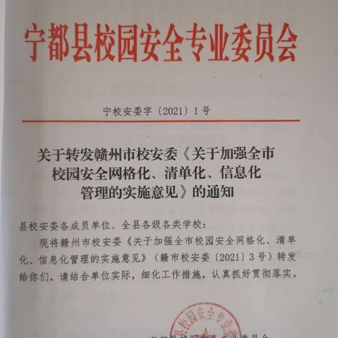 校园安全网格化、清单化、信息化管理实施意见及春季学期新冠疫情防控技术方案