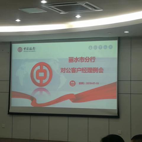 丽水分行举办2019年公司客户经理例会