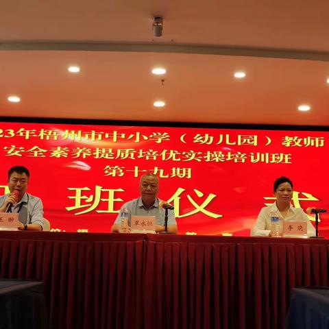 (中学组）梧州市中小学（幼儿园）教师安全素养提质培优实操培训（第19期）