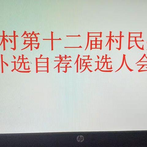 山前村召开第十二届村民委员会补选自荐候选人会议