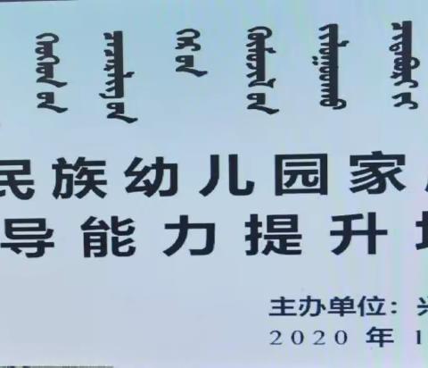 家庭教育传播爱💖幸福快乐洒人间—全盟民族幼儿园家庭教育指导能力提升培训