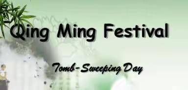 Chinese traditional festival walks to the World ——Tomb－Sweeping Day