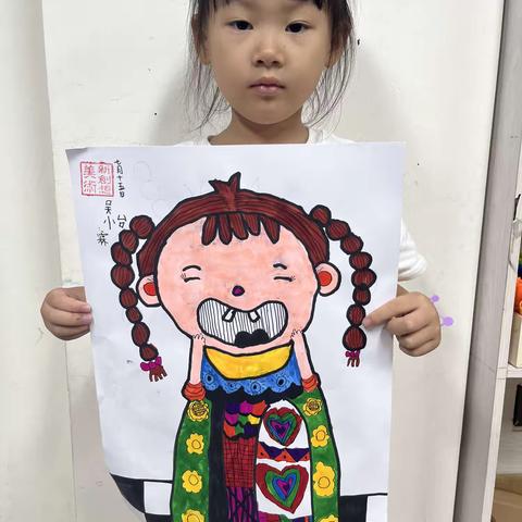 大班人物线描练习