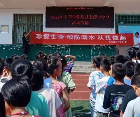 珍爱生命，预防溺水，从我做起——记太平学校防溺水师生签名活动