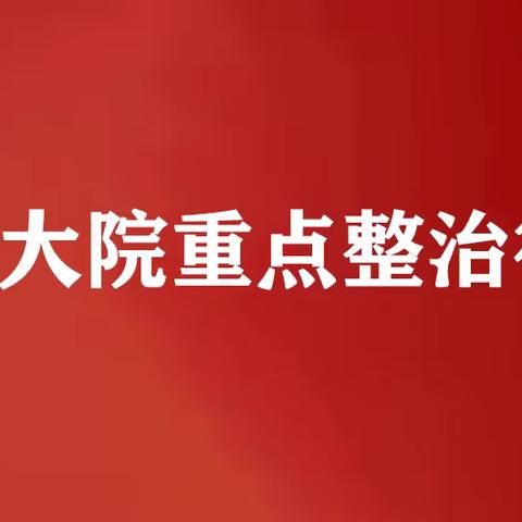 工业大院重点整治行动