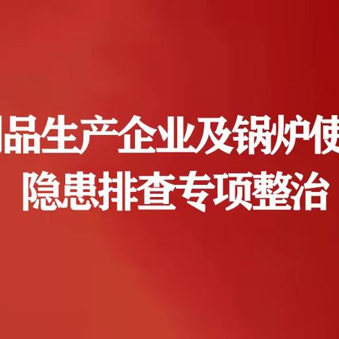 水泥制品生产企业及锅炉使用企业隐患排查专项整治