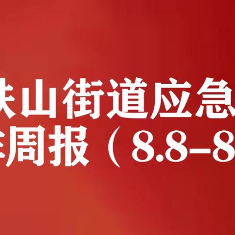 应急办工作周报（8.8-8.12）