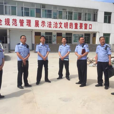李科明副局长一行对宜君县局执法管理中心建设工作进行督导检查