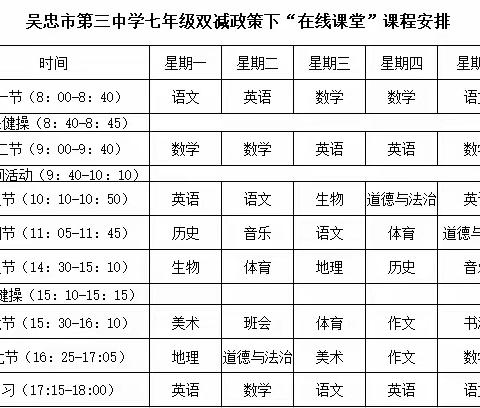 吴忠三中美术组书法课线上教学纪实：  培养好的书写习惯