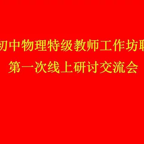 线上共欢“研”，携手共发展——山东省初中物理特级教师工作坊展示课聊城组研讨会