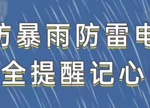 “安全防暴雨，平安伴我行”——乐昌市宏福幼儿园“防暴雨 防雷电”安全主题教育活动