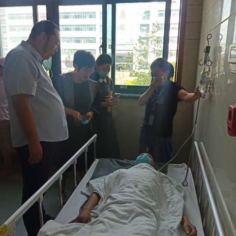 精英会慰问受伤会员 真情传递温暖