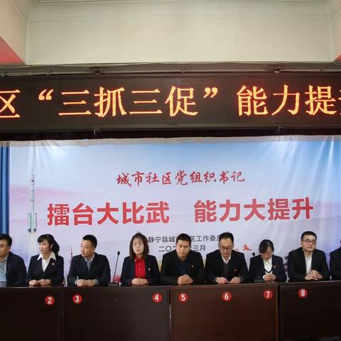城市社区开展“三抓三促”能力提升大比武活动