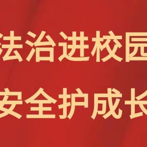 【法制进校园 安全护成长】———川城镇上王家小学开展法制教育活动