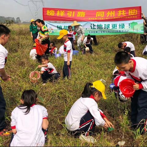 “慧·雅”假日战队㉔｜榜样引路 同州共助 ——玉州区第三实验小学2111班开展系列学雷锋志愿服务及植树活动