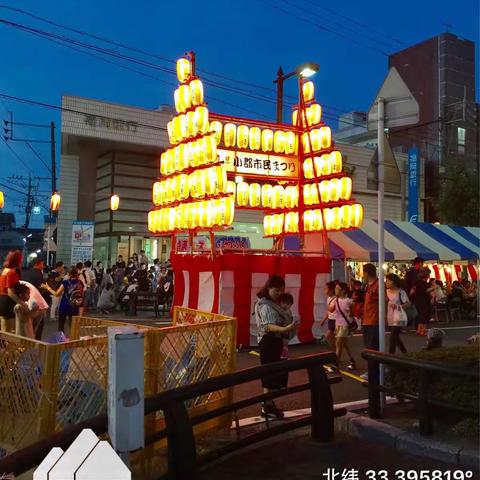 日本小郡市七夕市民祭夜市一瞥