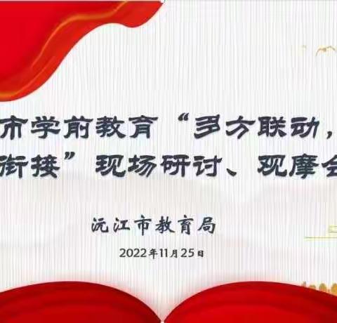 “多方联动，科学衔接”—沅江市学前教育现场观摩研讨活动