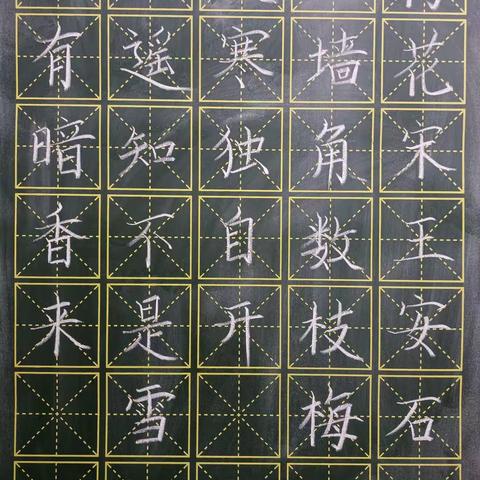 规范书写粉笔字 夯实教学基本功（六十一）