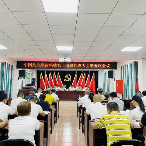 中国共产党雷鸣镇第十四届代表大会第五次会议胜利召开